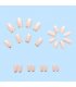 NA106 - French Silver-Edged Manicure Patch Nails
